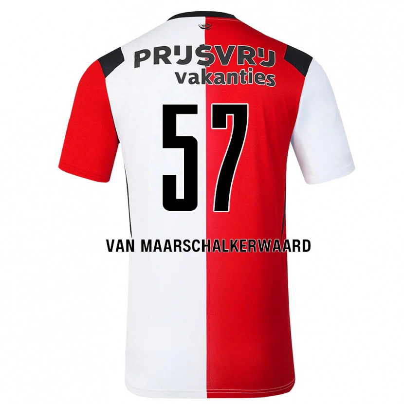Danxen Herren Pieter Van Maarschalkerwaard #57 Rot Weiß Schwarz Heimtrikot Trikot 2026/27 T-Shirt Österreich
