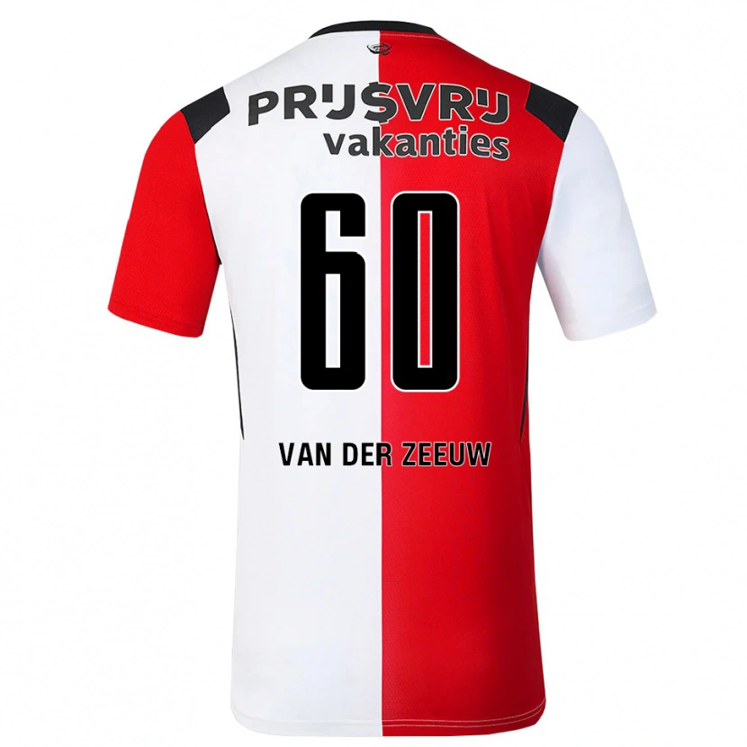 Danxen Herren Twan Van Der Zeeuw #60 Rot Weiß Schwarz Heimtrikot Trikot 2026/27 T-Shirt Österreich