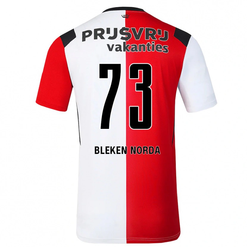 Danxen Herren Haakon Bleken Norda #73 Rot Weiß Schwarz Heimtrikot Trikot 2026/27 T-Shirt Österreich
