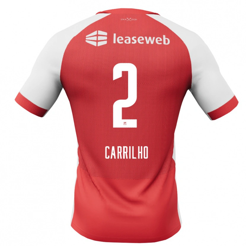 Danxen Herren Calvin Carrilho #2 Rot Weiß Schwarz Heimtrikot Trikot 2026/27 T-Shirt Österreich