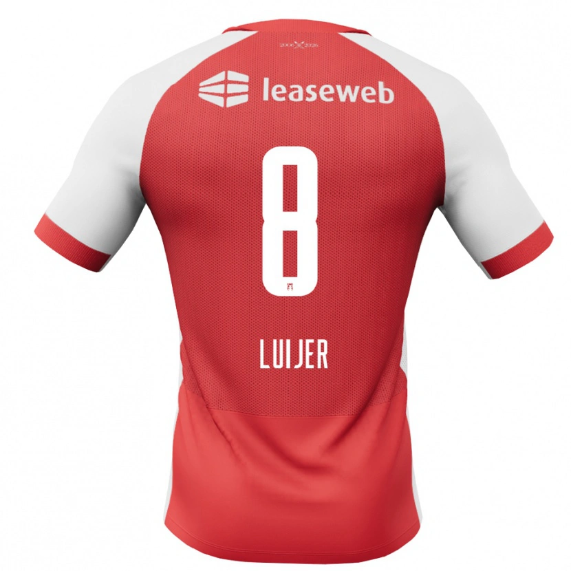Danxen Herren Rick Luijer #8 Rot Weiß Schwarz Heimtrikot Trikot 2026/27 T-Shirt Österreich