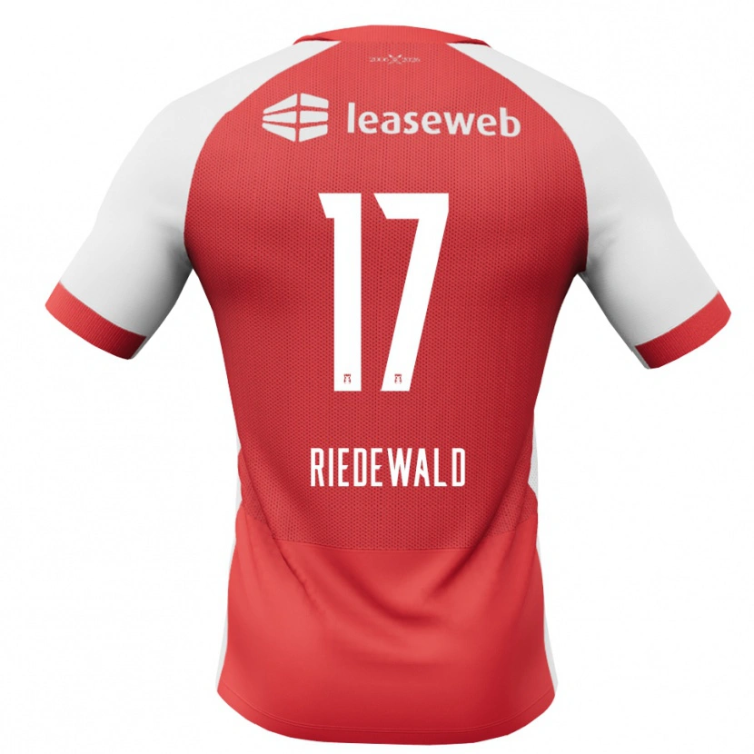 Danxen Herren Kenzo Riedewald #17 Rot Weiß Schwarz Heimtrikot Trikot 2026/27 T-Shirt Österreich