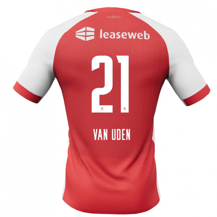 Danxen Herren Jasmijn Van Uden #21 Rot Weiß Schwarz Heimtrikot Trikot 2026/27 T-Shirt Österreich