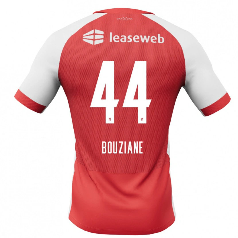 Danxen Herren Wassim Bouziane #44 Rot Weiß Schwarz Heimtrikot Trikot 2026/27 T-Shirt Österreich