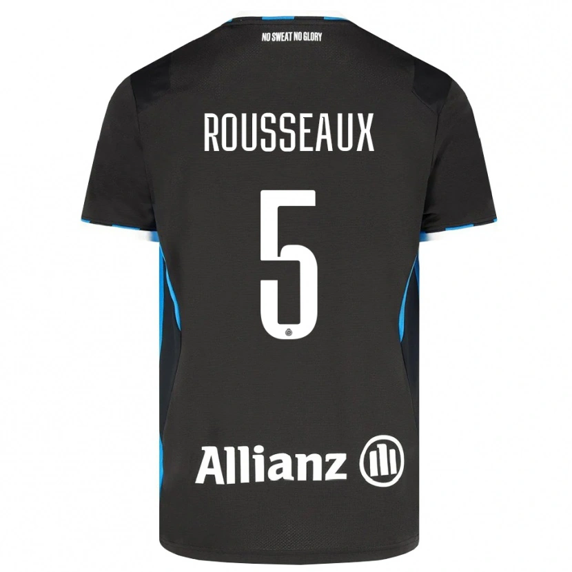 Danxen Herren Luca Rousseaux #5 Schwarz Rot Blau Heimtrikot Trikot 2026/27 T-Shirt Österreich