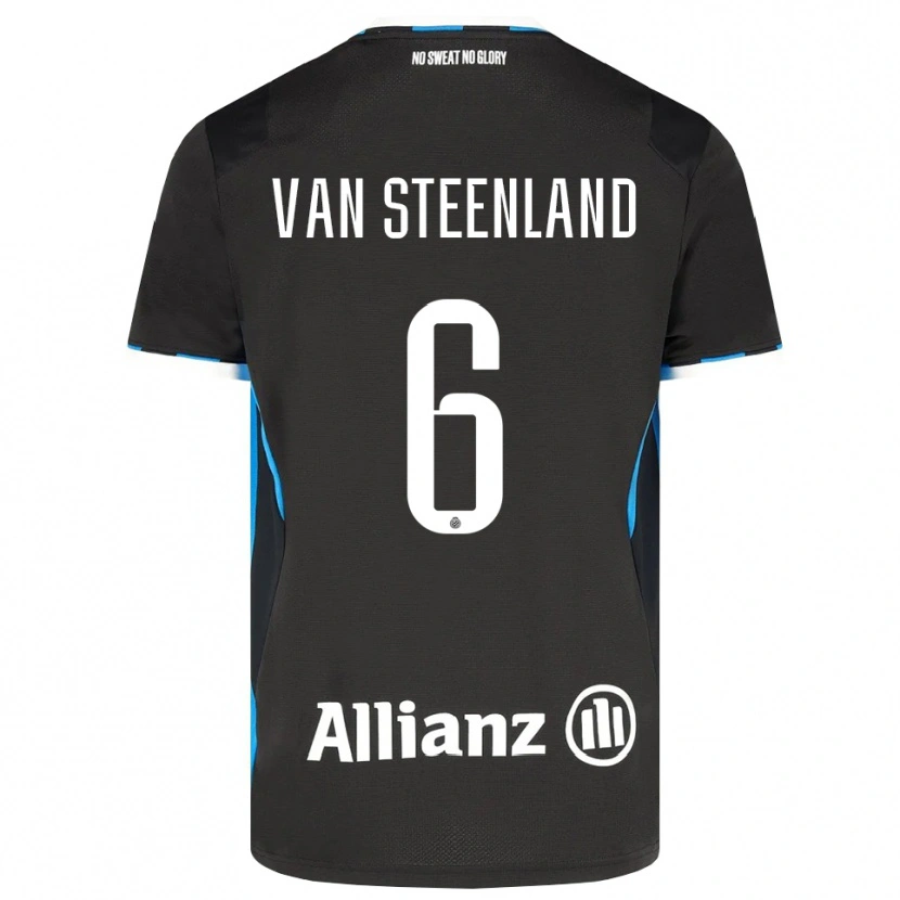 Danxen Herren Gilles Van Steenland #6 Schwarz Rot Blau Heimtrikot Trikot 2026/27 T-Shirt Österreich