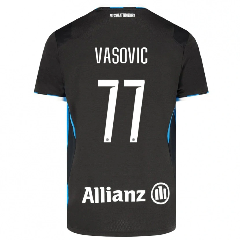 Danxen Herren Andrej Vasovic #77 Schwarz Rot Blau Heimtrikot Trikot 2026/27 T-Shirt Österreich