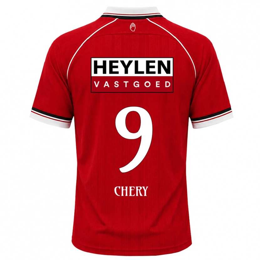 Danxen Herren Tjaronn Chery #9 Rot Weiß Schwarz Heimtrikot Trikot 2026/27 T-Shirt Österreich