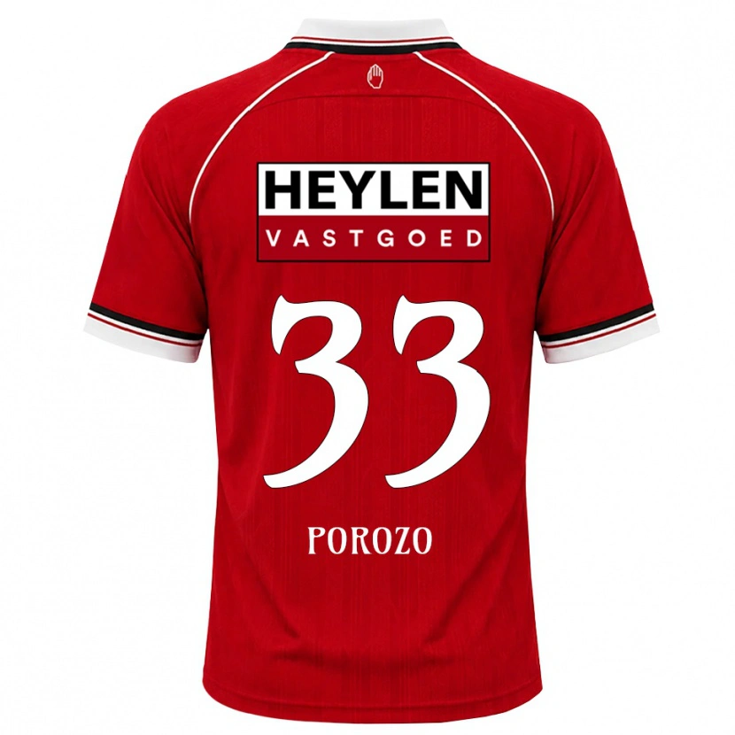 Danxen Herren Snayder Porozo #33 Rot Weiß Schwarz Heimtrikot Trikot 2026/27 T-Shirt Österreich