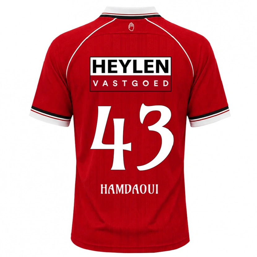 Danxen Herren Youssef Hamdaoui #43 Rot Weiß Schwarz Heimtrikot Trikot 2026/27 T-Shirt Österreich