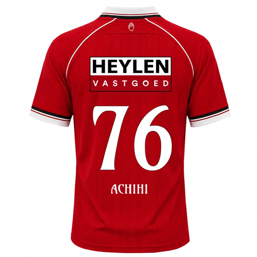 Danxen Herren Orseer Achihi #76 Rot Weiß Schwarz Heimtrikot Trikot 2026/27 T-Shirt Österreich