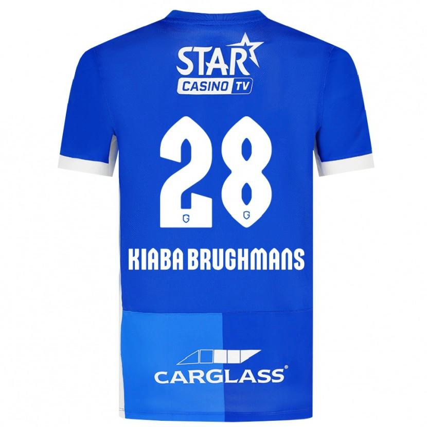 Danxen Herren Lucca Brughmans #28 Mittelblau Königlichblau Weiß Heimtrikot Trikot 2026/27 T-Shirt Österreich