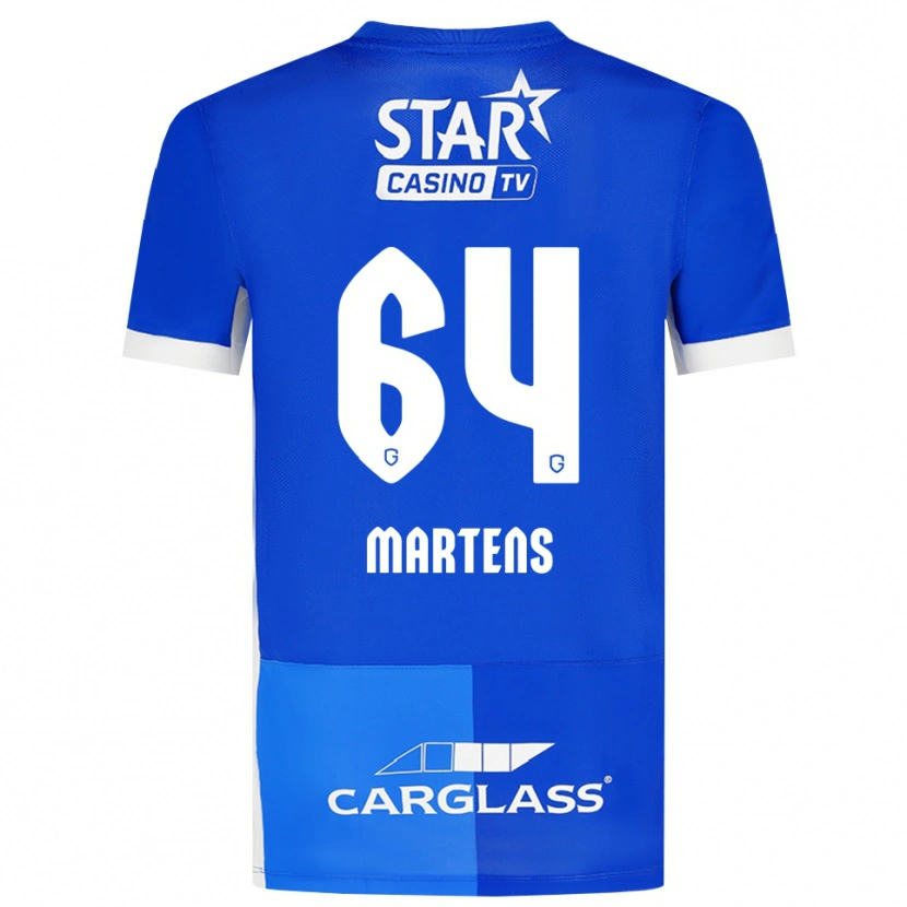Danxen Herren Nolan Martens #64 Mittelblau Königlichblau Weiß Heimtrikot Trikot 2026/27 T-Shirt Österreich