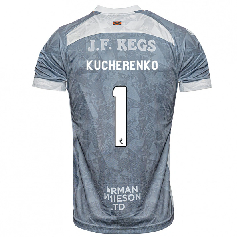 Danxen Herren Yevgeniy Kucherenko #1 Hellgrau Auswärtstrikot Trikot 2026/27 T-Shirt Österreich