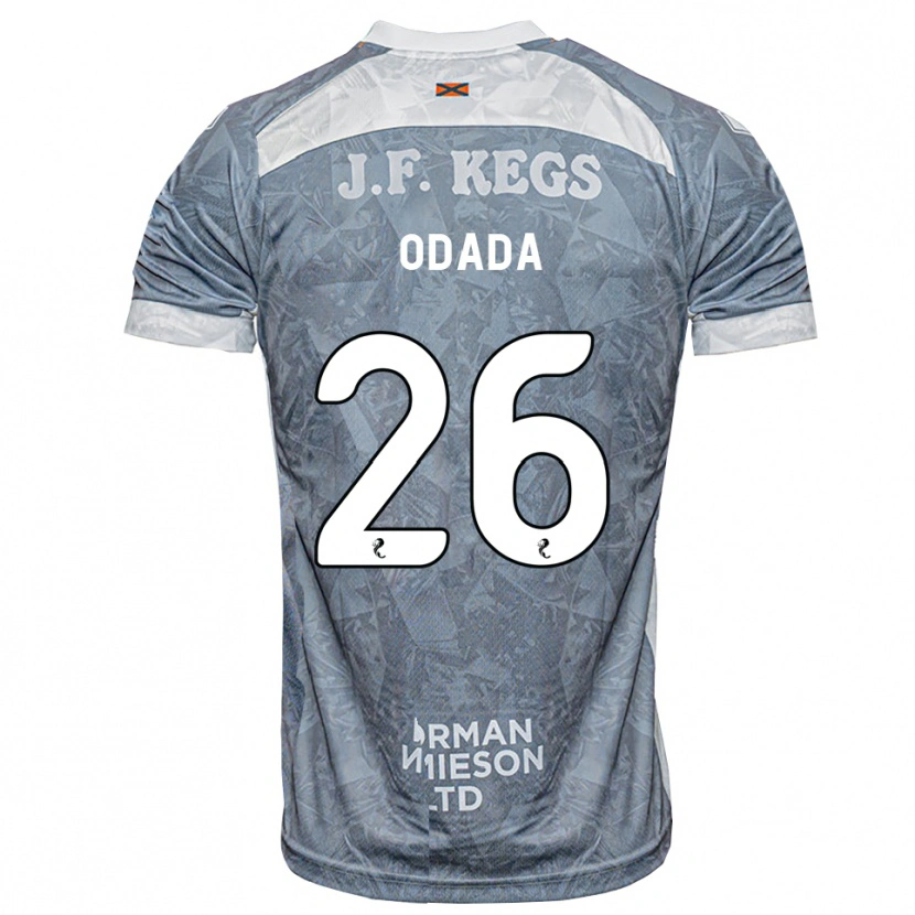 Danxen Herren Richard Odada #26 Hellgrau Auswärtstrikot Trikot 2026/27 T-Shirt Österreich