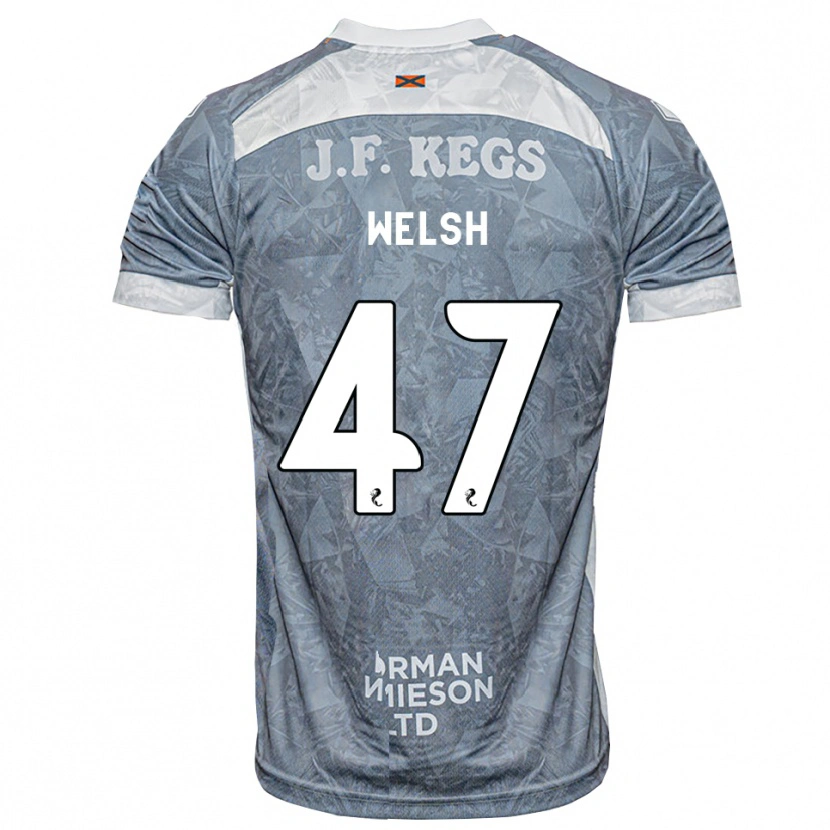 Danxen Herren Harry Welsh #47 Hellgrau Auswärtstrikot Trikot 2026/27 T-Shirt Österreich
