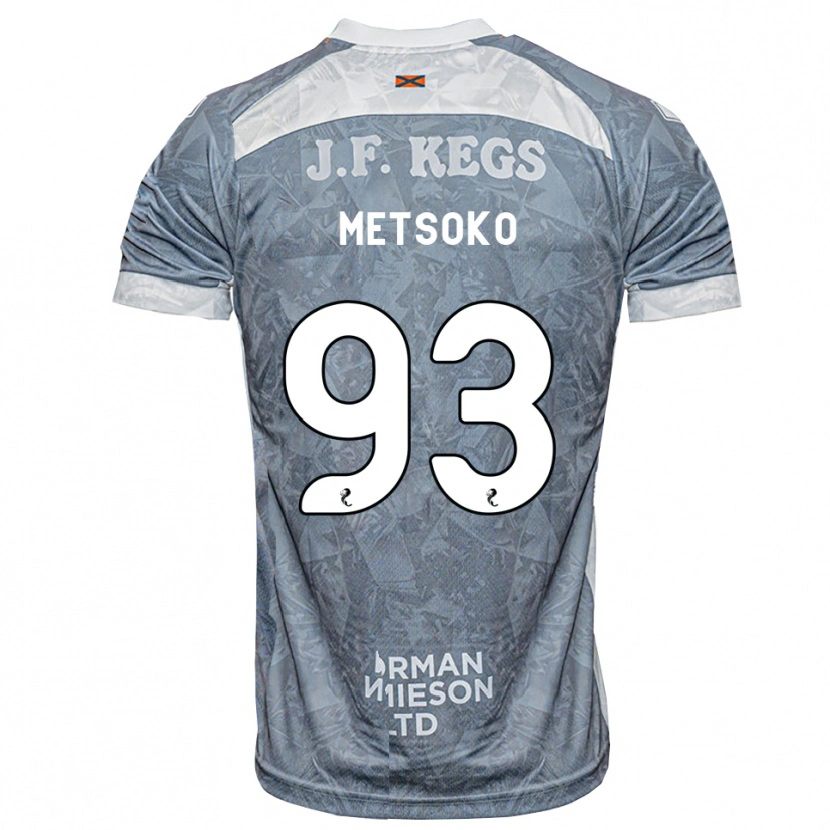 Danxen Herren Idjessi Metsoko #93 Hellgrau Auswärtstrikot Trikot 2026/27 T-Shirt Österreich