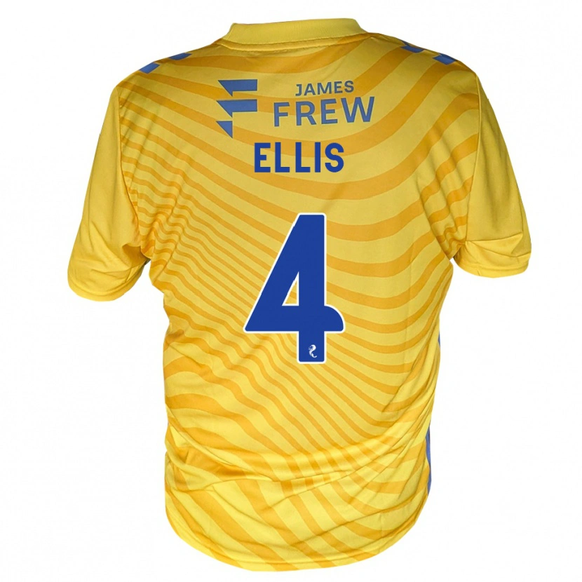Danxen Herren Ruari Ellis #4 Königsblau Gelb Auswärtstrikot Trikot 2026/27 T-Shirt Österreich