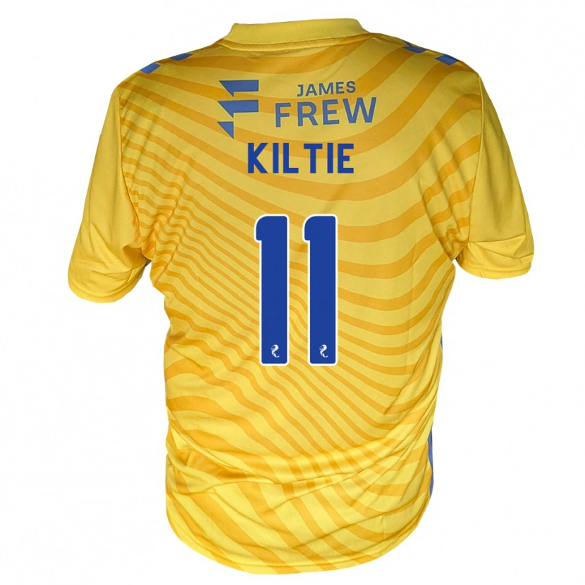 Danxen Herren Greg Kiltie #11 Königsblau Gelb Auswärtstrikot Trikot 2026/27 T-Shirt Österreich
