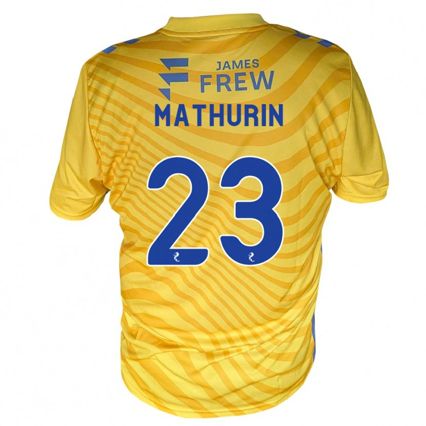 Danxen Herren Roshaun Mathurin #23 Königsblau Gelb Auswärtstrikot Trikot 2026/27 T-Shirt Österreich