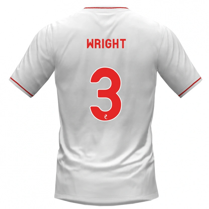 Danxen Herren Duncan Wright #3 Weiß Rot Auswärtstrikot Trikot 2026/27 T-Shirt Österreich