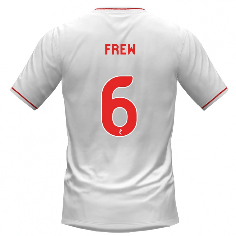 Danxen Herren Natasha Frew #6 Weiß Rot Auswärtstrikot Trikot 2026/27 T-Shirt Österreich