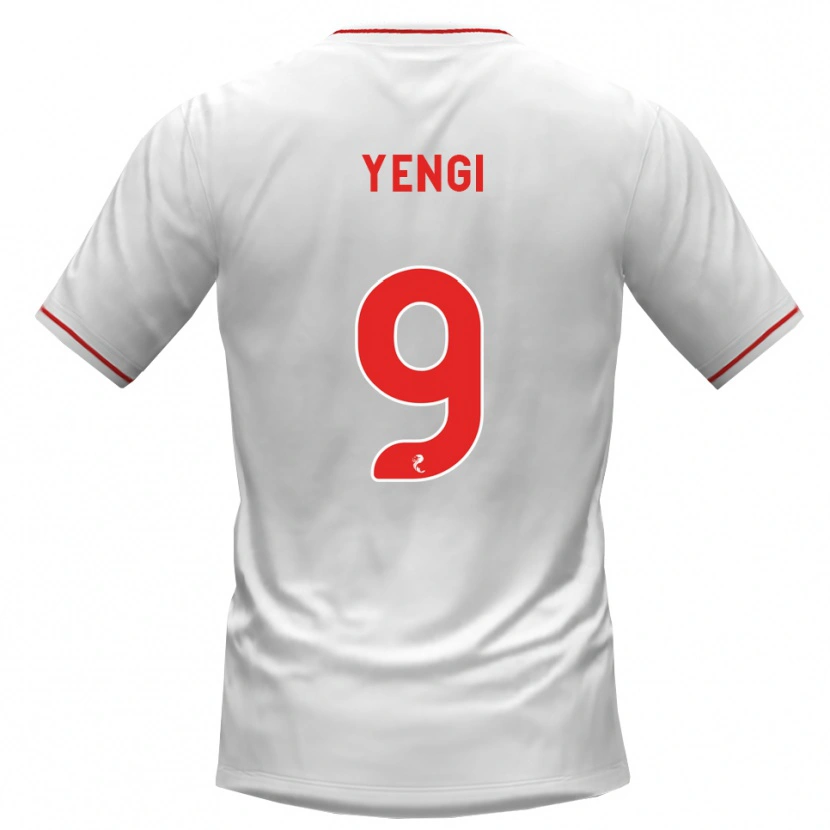 Danxen Herren Tete Yengi #9 Weiß Rot Auswärtstrikot Trikot 2026/27 T-Shirt Österreich