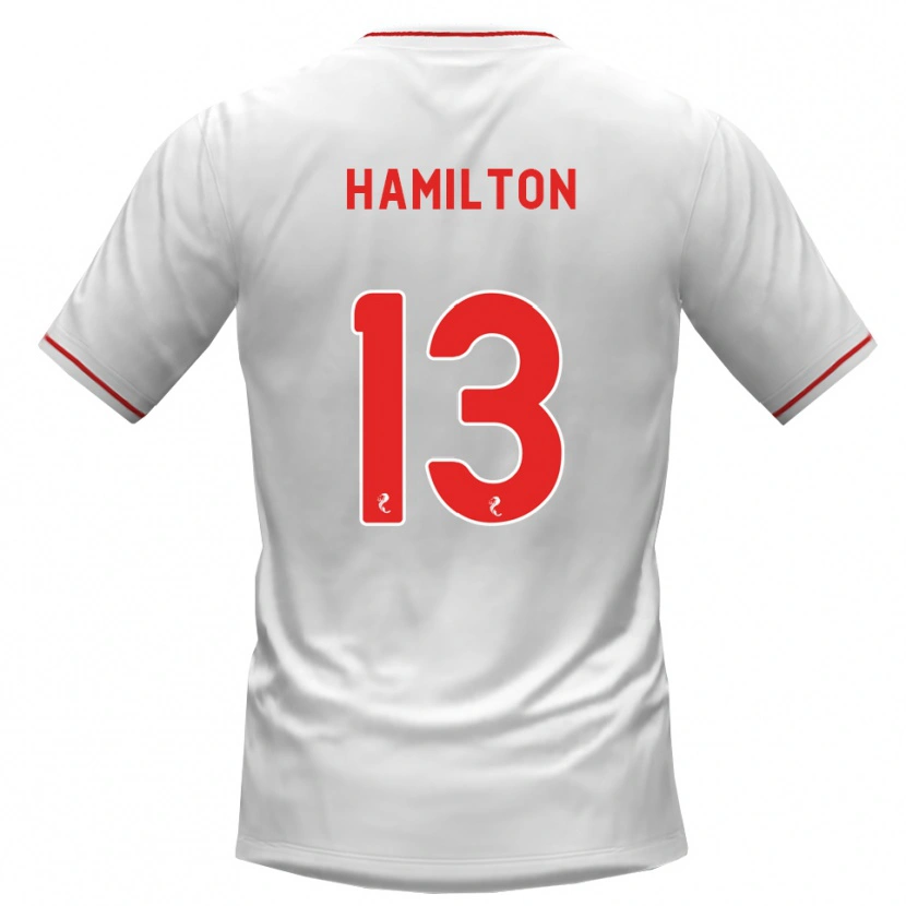 Danxen Herren Jack Hamilton #13 Weiß Rot Auswärtstrikot Trikot 2026/27 T-Shirt Österreich