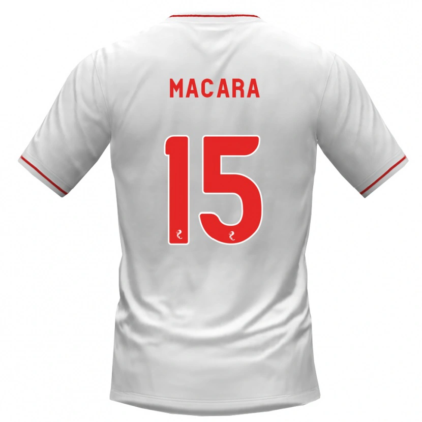 Danxen Herren Elise Macara #15 Weiß Rot Auswärtstrikot Trikot 2026/27 T-Shirt Österreich