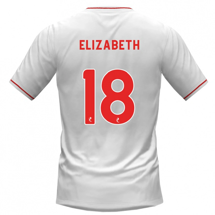Danxen Herren Ashley Elizabeth #18 Weiß Rot Auswärtstrikot Trikot 2026/27 T-Shirt Österreich