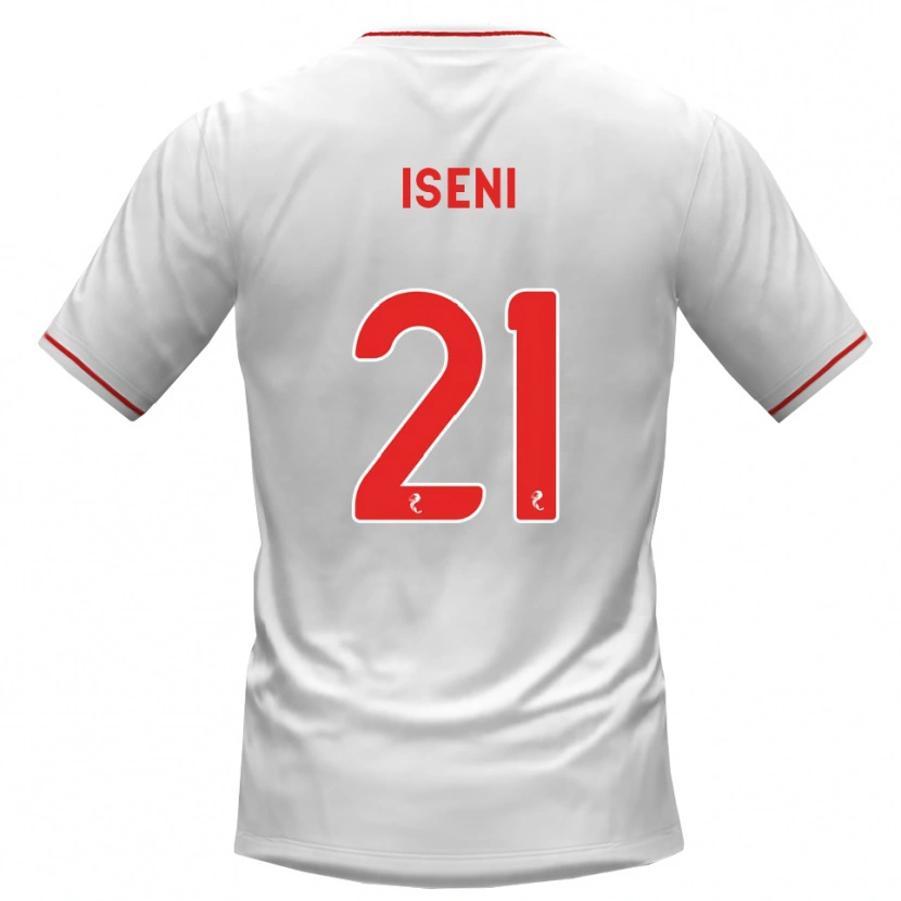 Danxen Herren Besir Iseni #21 Weiß Rot Auswärtstrikot Trikot 2026/27 T-Shirt Österreich