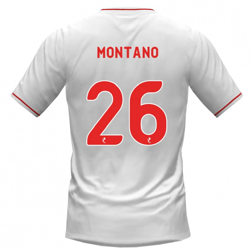 Danxen Herren Cristian Montano #26 Weiß Rot Auswärtstrikot Trikot 2026/27 T-Shirt Österreich