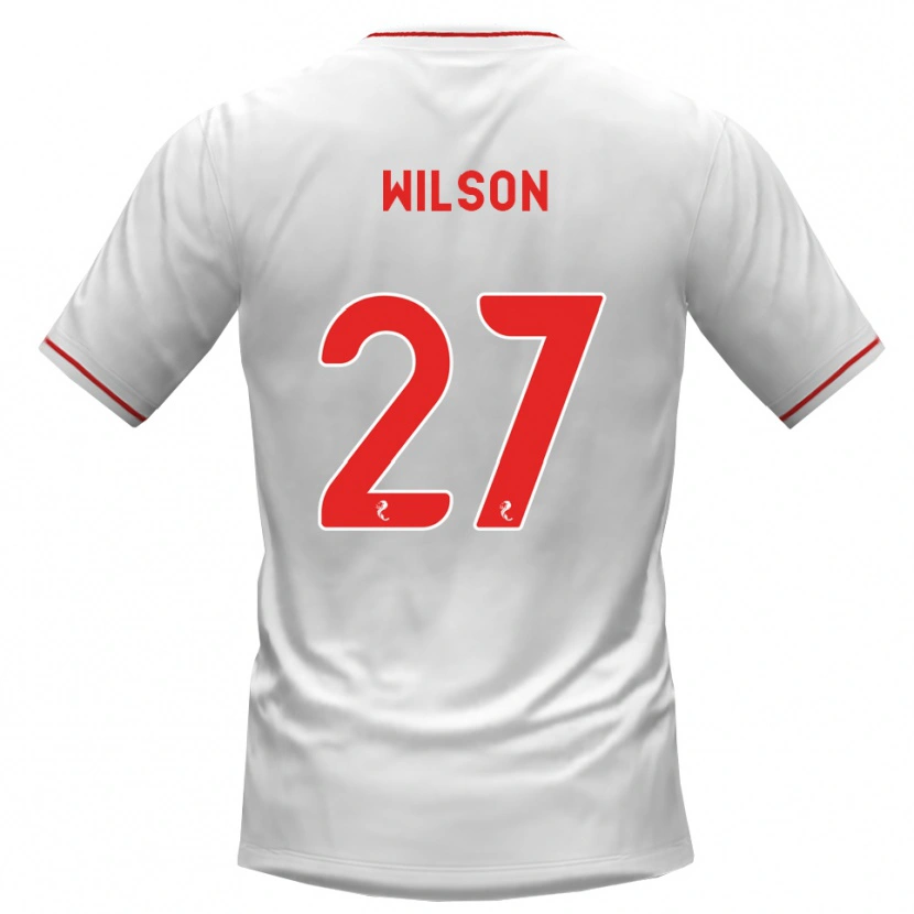 Danxen Herren Danny Wilson #27 Weiß Rot Auswärtstrikot Trikot 2026/27 T-Shirt Österreich