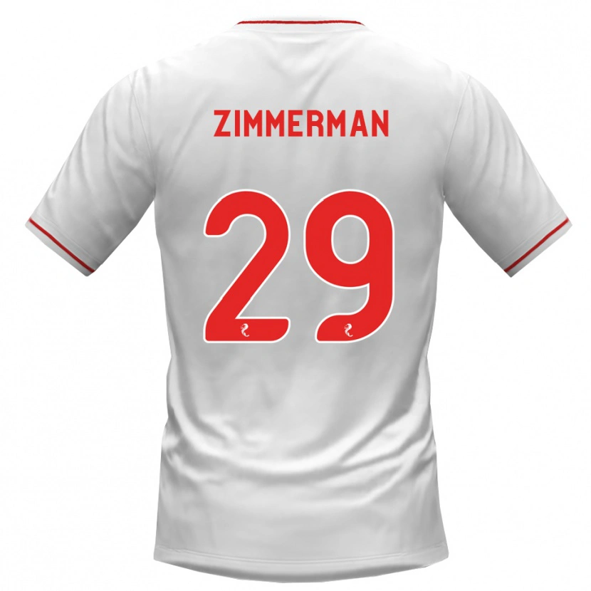 Danxen Herren Joshua Zimmerman #29 Weiß Rot Auswärtstrikot Trikot 2026/27 T-Shirt Österreich