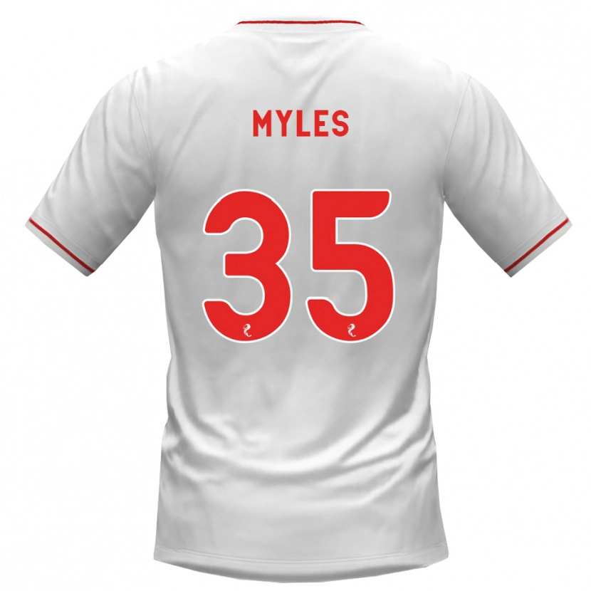 Danxen Herren Evan Myles #35 Weiß Rot Auswärtstrikot Trikot 2026/27 T-Shirt Österreich