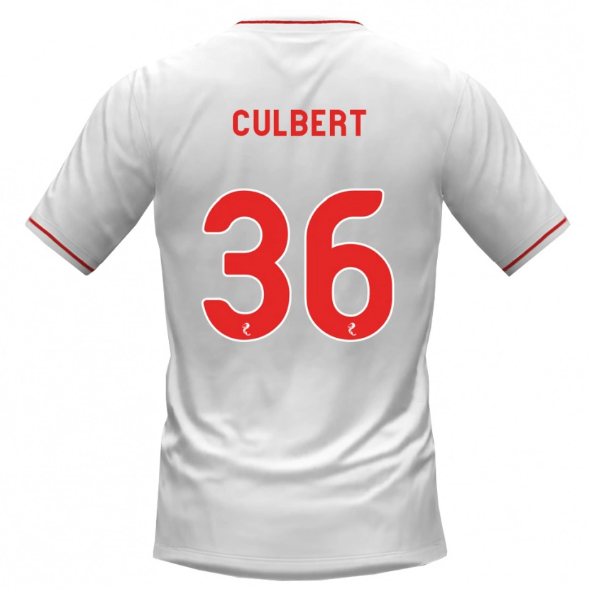 Danxen Herren Sam Culbert #36 Weiß Rot Auswärtstrikot Trikot 2026/27 T-Shirt Österreich