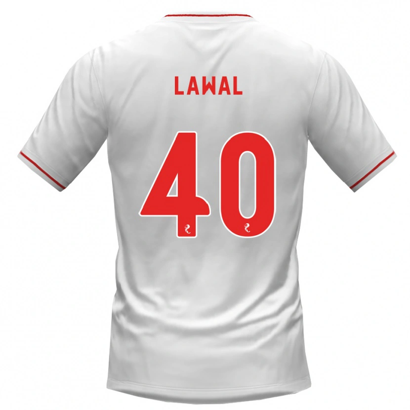 Danxen Herren Samson Lawal #40 Weiß Rot Auswärtstrikot Trikot 2026/27 T-Shirt Österreich