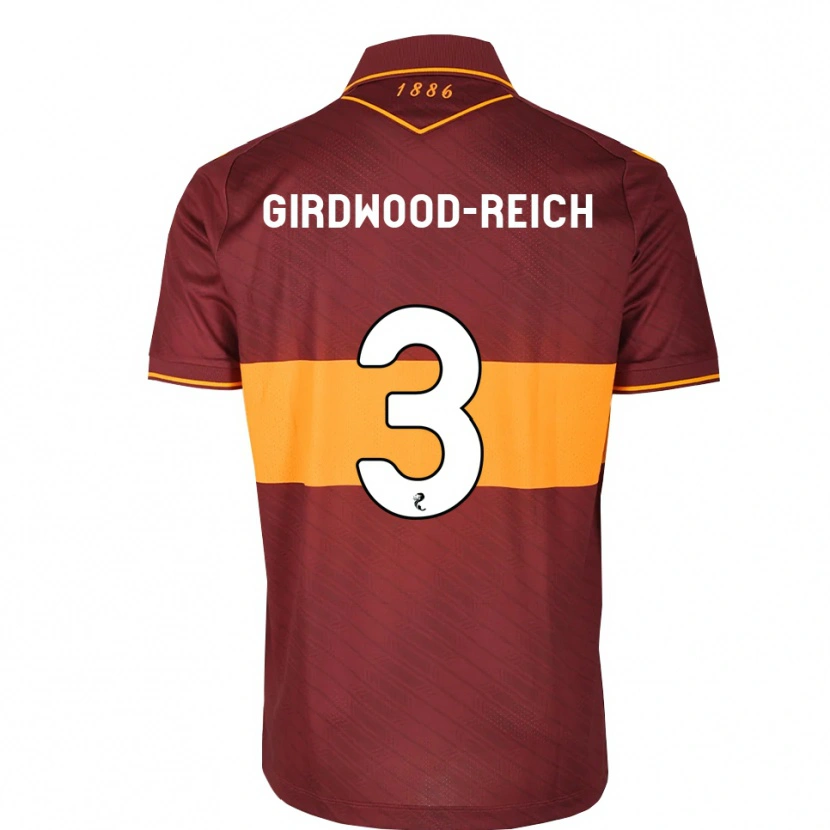 Danxen Herren Jake Girdwood-Reich #3 Orange Maroon Auswärtstrikot Trikot 2026/27 T-Shirt Österreich