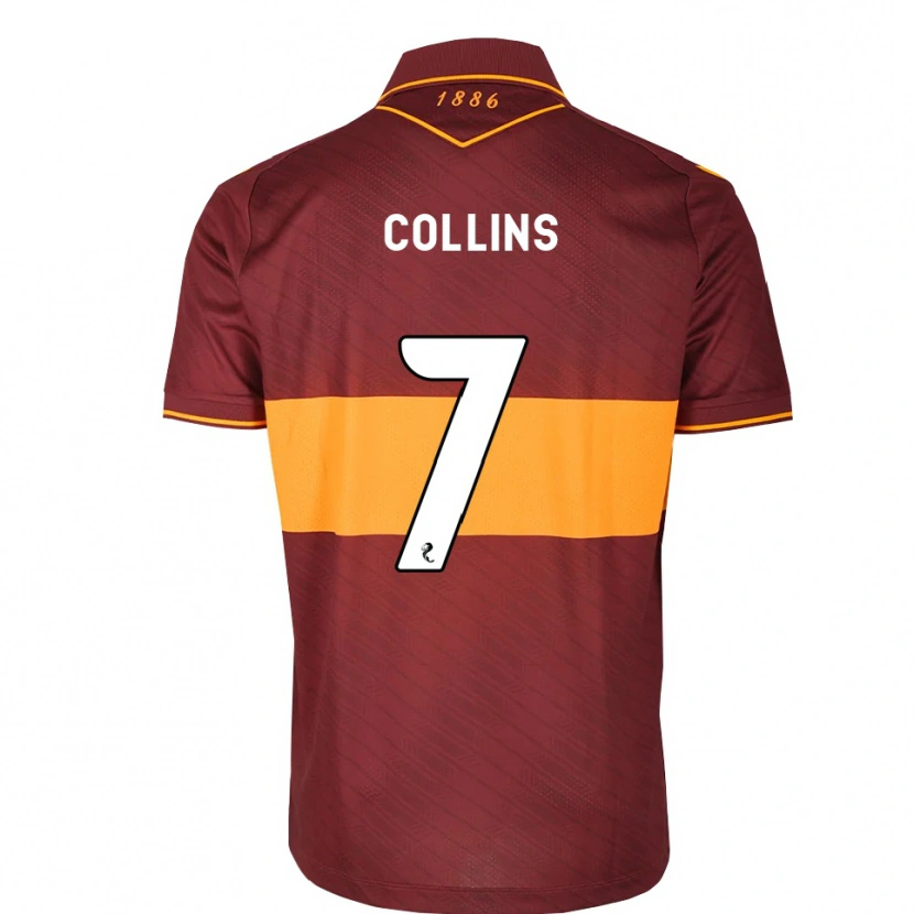Danxen Herren Bailley Collins #7 Orange Maroon Auswärtstrikot Trikot 2026/27 T-Shirt Österreich