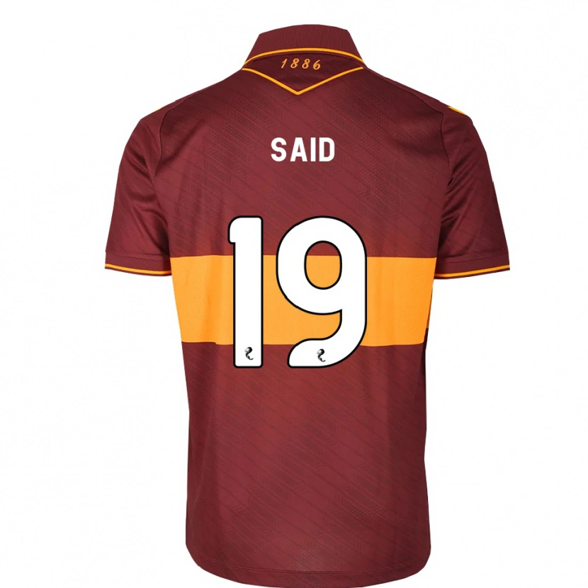 Danxen Herren Ibrahim Said #19 Orange Maroon Auswärtstrikot Trikot 2026/27 T-Shirt Österreich
