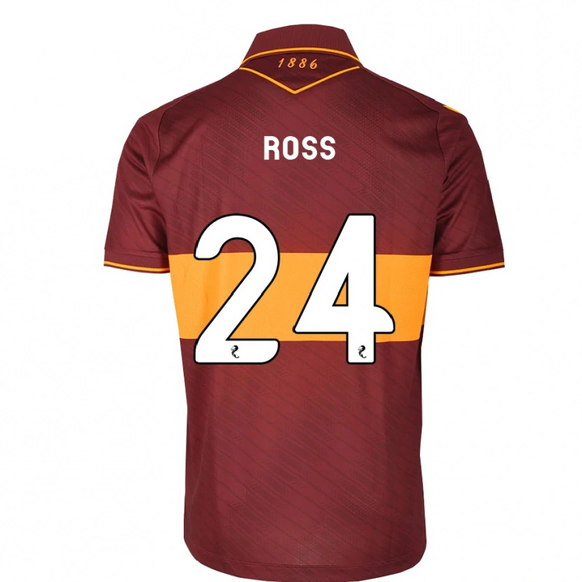 Danxen Herren Luca Ross #24 Orange Maroon Auswärtstrikot Trikot 2026/27 T-Shirt Österreich