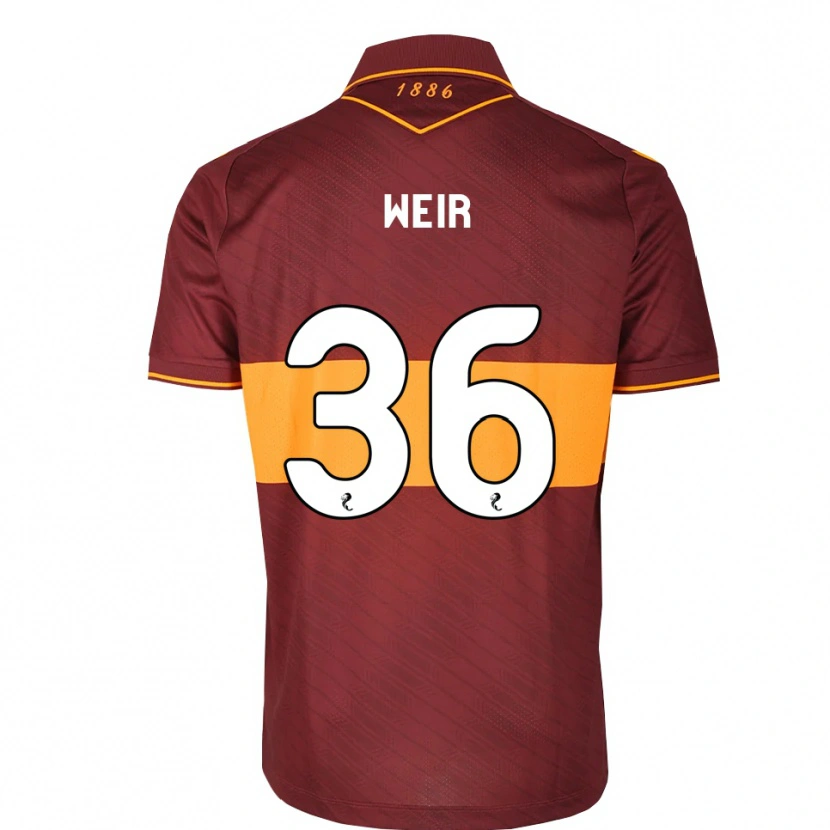 Danxen Herren Lucas Weir #36 Orange Maroon Auswärtstrikot Trikot 2026/27 T-Shirt Österreich
