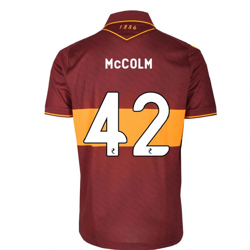 Danxen Herren Rocco Mccolm #42 Orange Maroon Auswärtstrikot Trikot 2026/27 T-Shirt Österreich