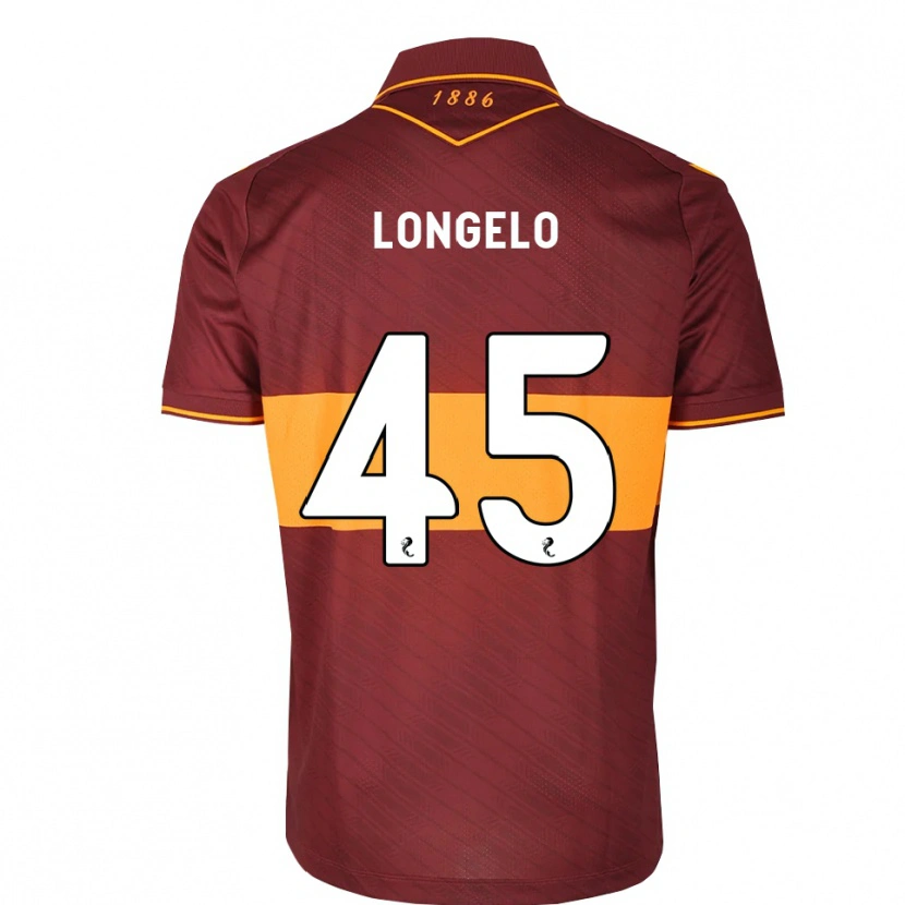 Danxen Herren Emmanuel Longelo #45 Orange Maroon Auswärtstrikot Trikot 2026/27 T-Shirt Österreich