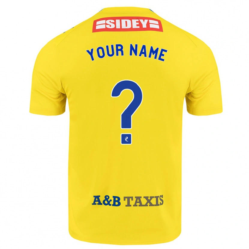 Danxen Herren Ihren Namen #0 Gelb Blau Schwarz Auswärtstrikot Trikot 2026/27 T-Shirt Österreich