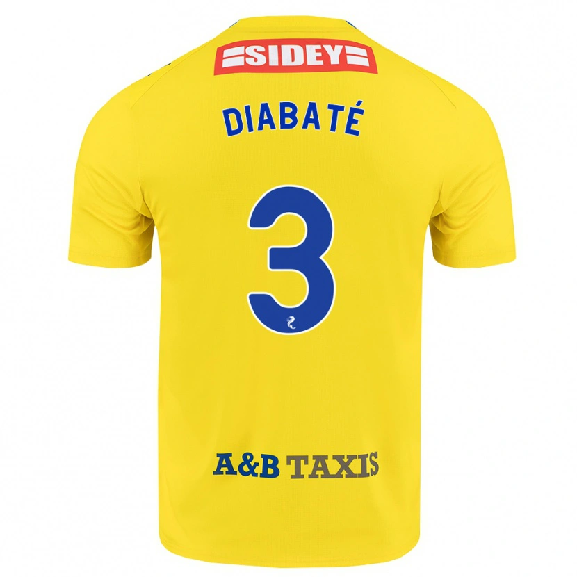 Danxen Herren Cheick Diabaté #3 Gelb Blau Schwarz Auswärtstrikot Trikot 2026/27 T-Shirt Österreich