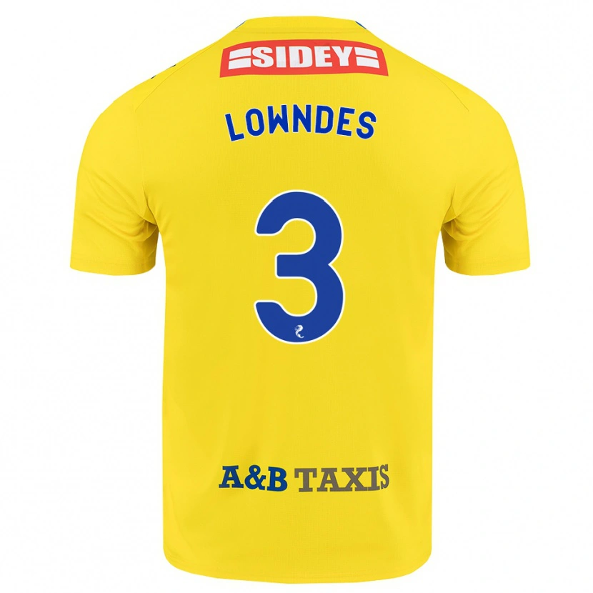 Danxen Herren Thomas Lowndes #3 Gelb Blau Schwarz Auswärtstrikot Trikot 2026/27 T-Shirt Österreich