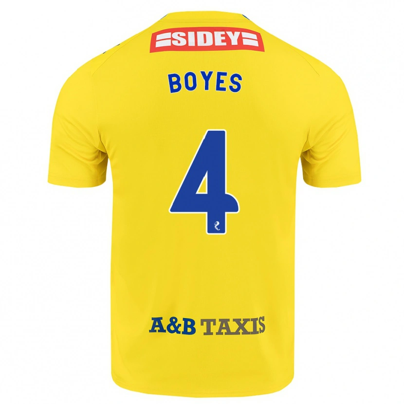 Danxen Herren Morgan Boyes #4 Gelb Blau Schwarz Auswärtstrikot Trikot 2026/27 T-Shirt Österreich
