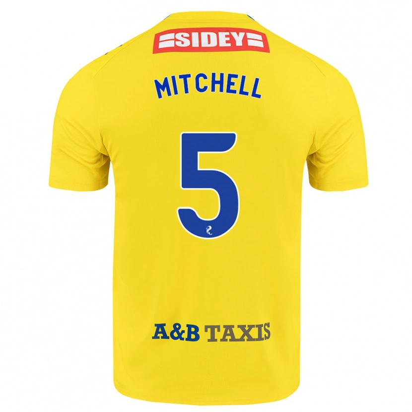 Danxen Herren Zach Mitchell #5 Gelb Blau Schwarz Auswärtstrikot Trikot 2026/27 T-Shirt Österreich