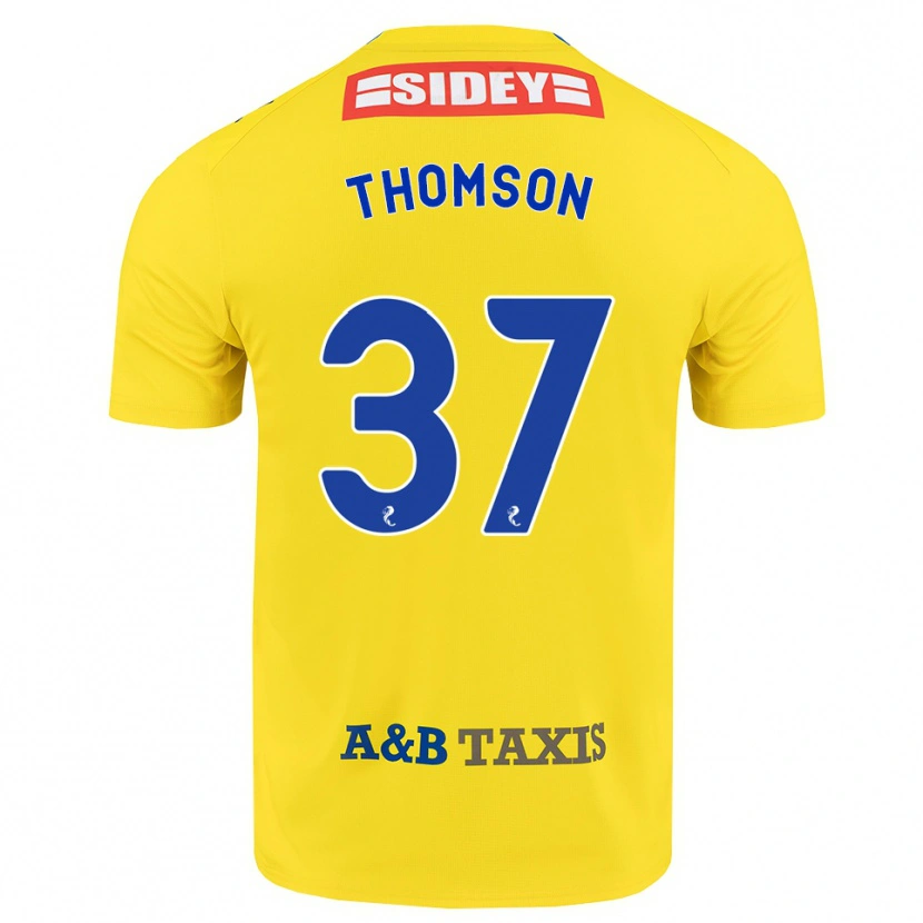 Danxen Herren Kyle Thomson #37 Gelb Blau Schwarz Auswärtstrikot Trikot 2026/27 T-Shirt Österreich